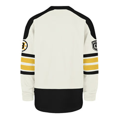 NHL Boston Bruins '47 Pond Hockey Trio Eternal Lacer Sweatshirt - Cream