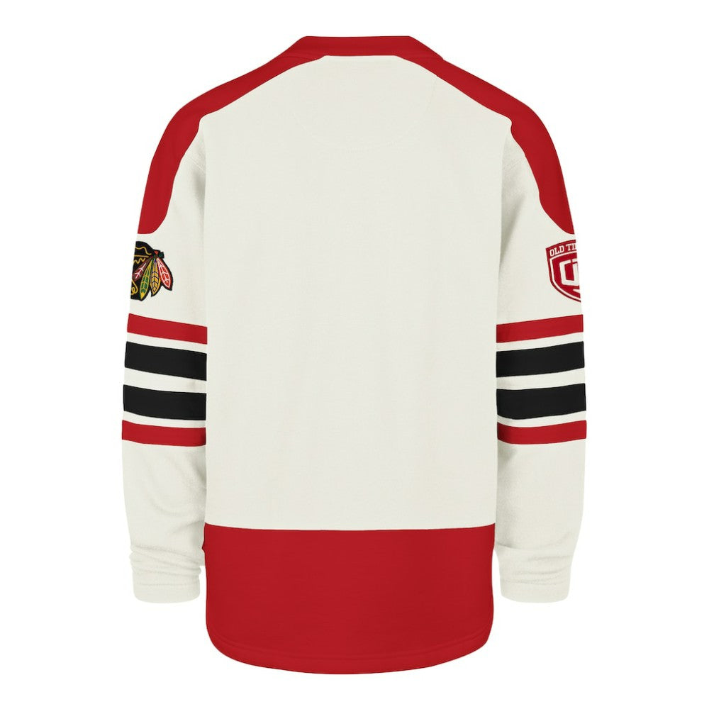 NHL Chicago Blackhawks '47 Pond Hockey Trio Eternal Lacer Sweatshirt - Cream
