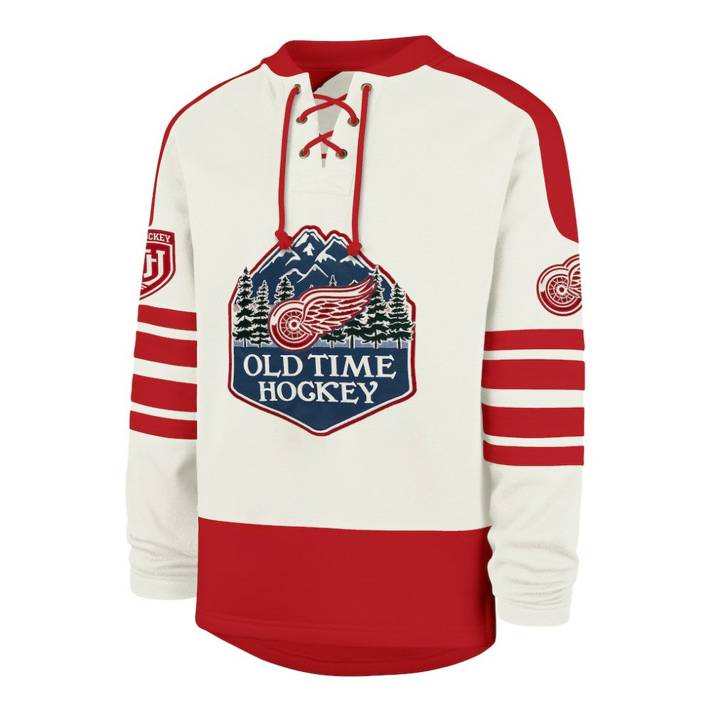 NHL Detroit Red Wings '47 Pond Hockey Trio Eternal Lacer Sweatshirt - Cream