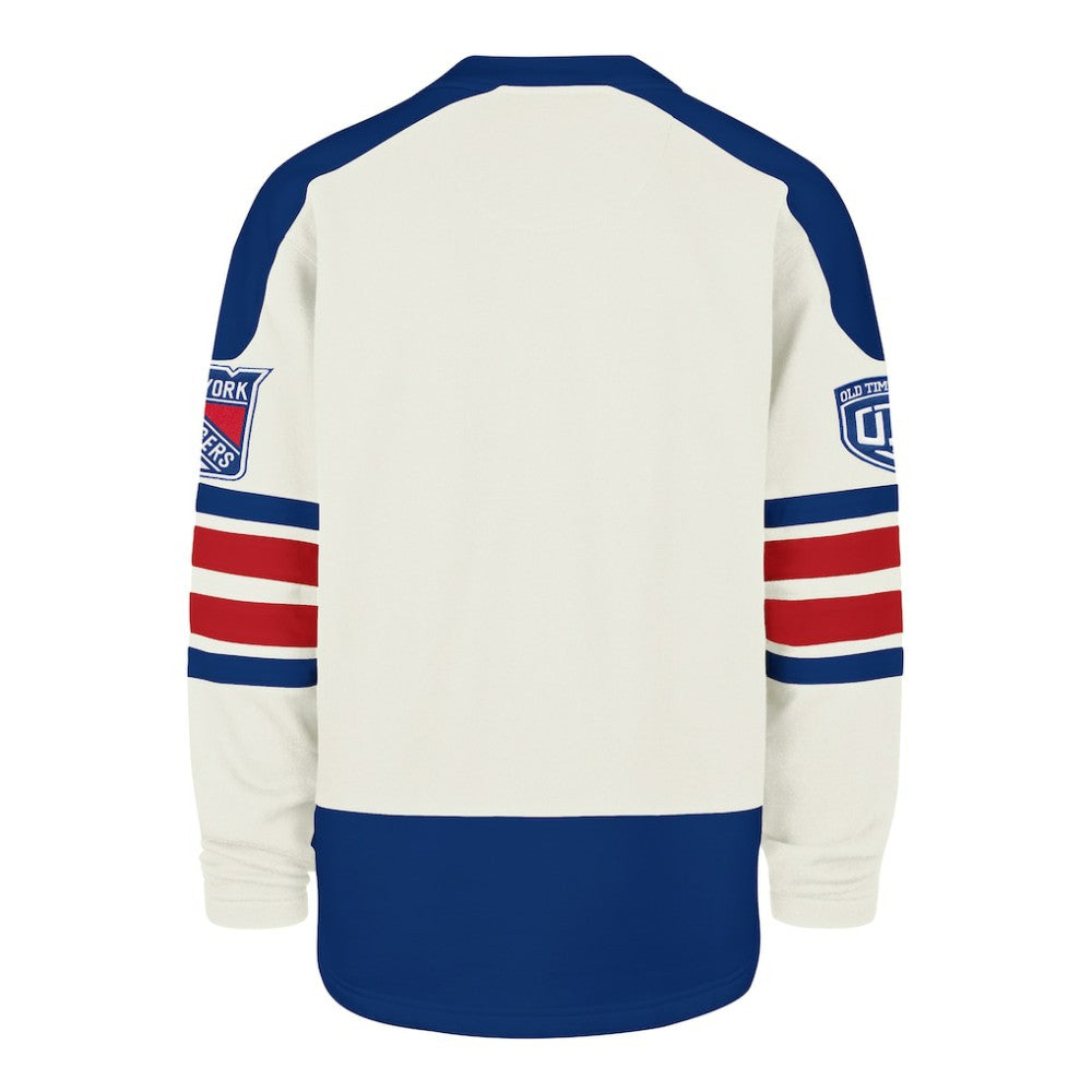 NHL New York Rangers '47 Pond Hockey Trio Eternal Lacer Sweatshirt - Cream