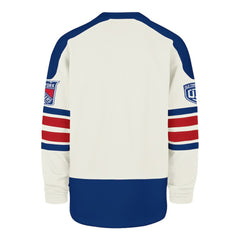 NHL New York Rangers '47 Pond Hockey Trio Eternal Lacer Sweatshirt - Cream