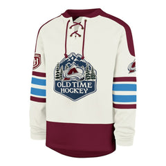 NHL Colorado Avalanche '47 Pond Hockey Trio Eternal Lacer Sweatshirt - Cream