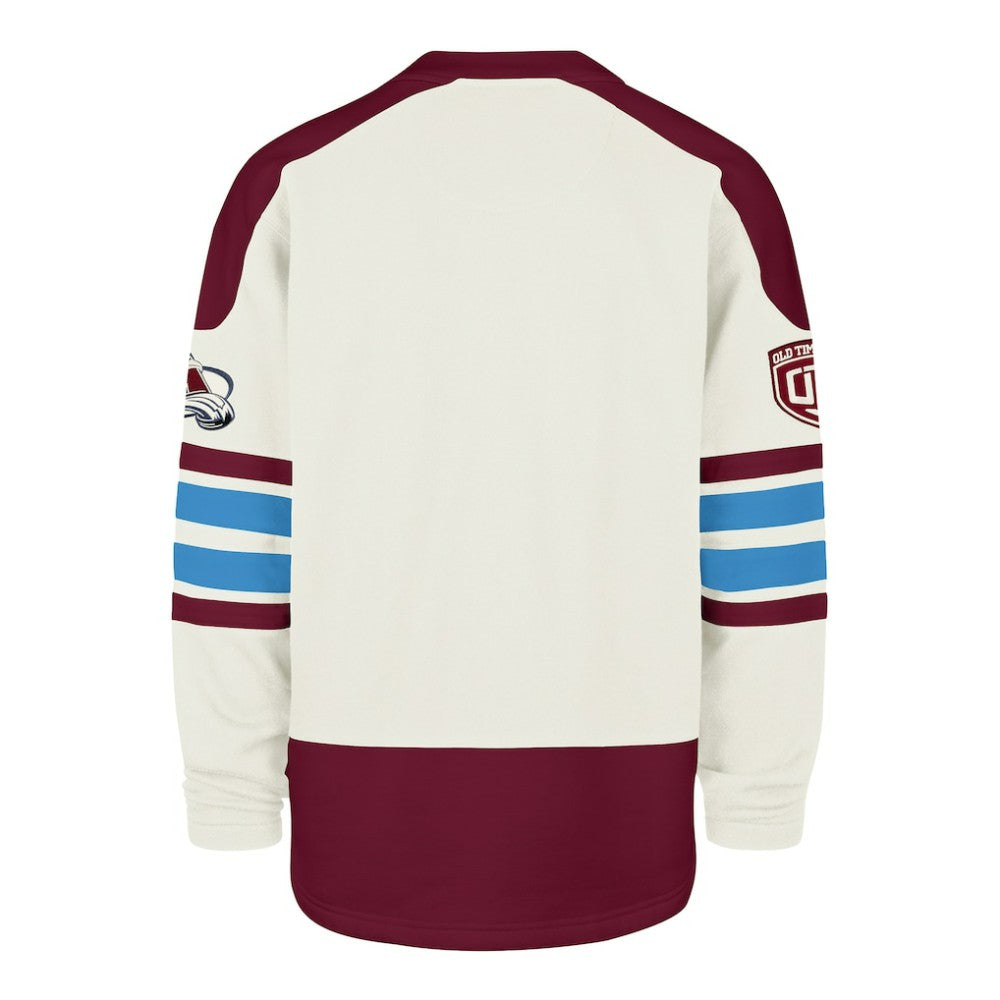 NHL Colorado Avalanche '47 Pond Hockey Trio Eternal Lacer Sweatshirt - Cream