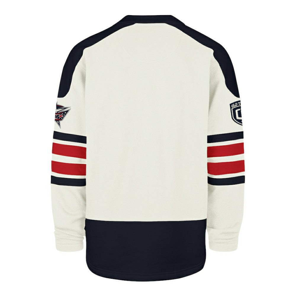 NHL Columbus Blue Jackets '47 Pond Hockey Trio Eternal Lacer Sweatshirt - Cream