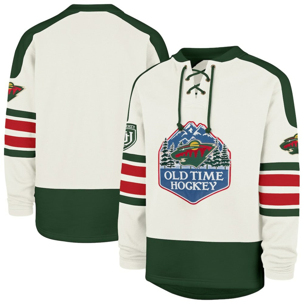 NHL Minnesota Wild '47 Pond Hockey Trio Eternal Lacer Sweatshirt - Cream