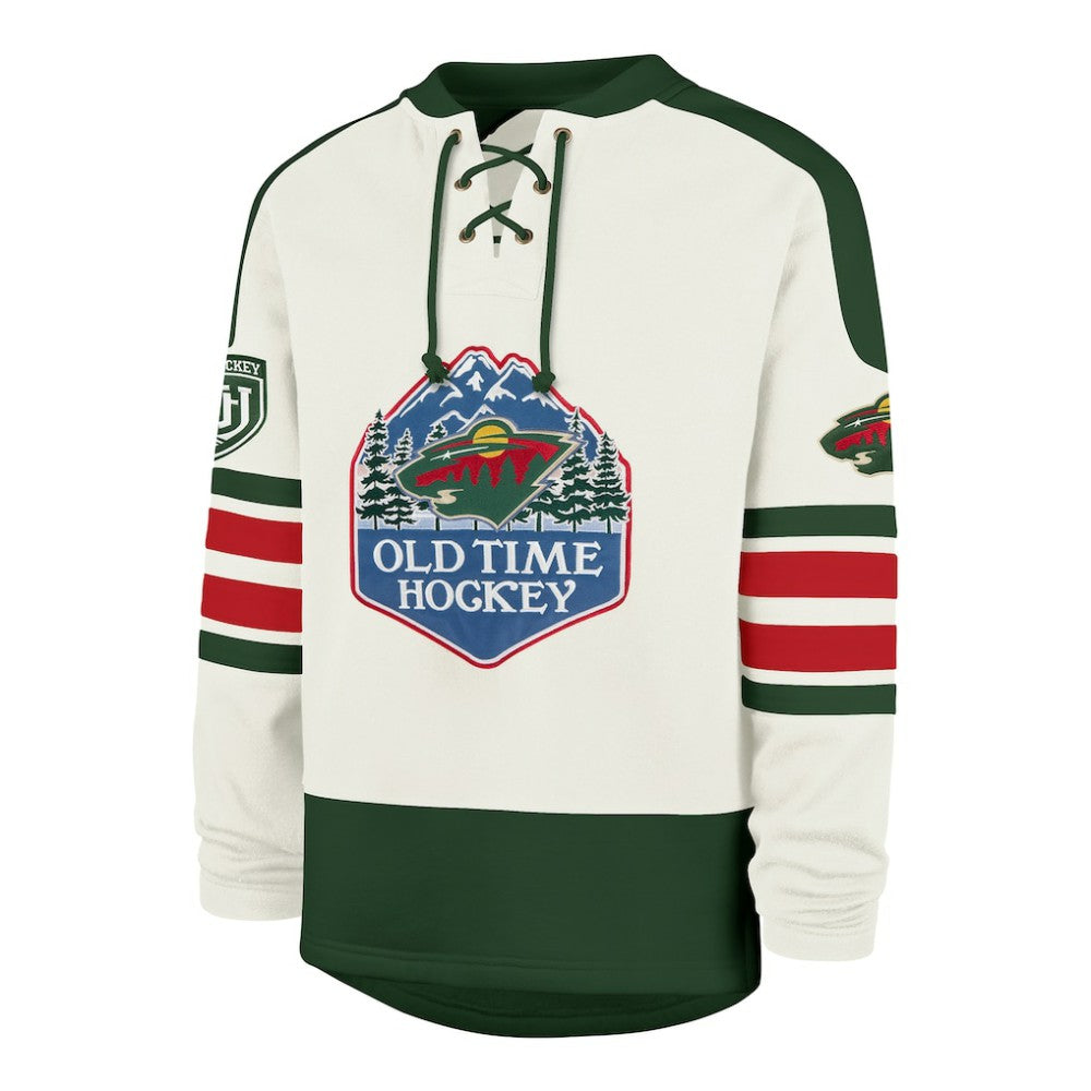 NHL Minnesota Wild '47 Pond Hockey Trio Eternal Lacer Sweatshirt - Cream