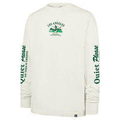 Los Angeles Dodgers '47 Quiet Please Foundation Long Sleeve T-Shirt - Cream T-shirts