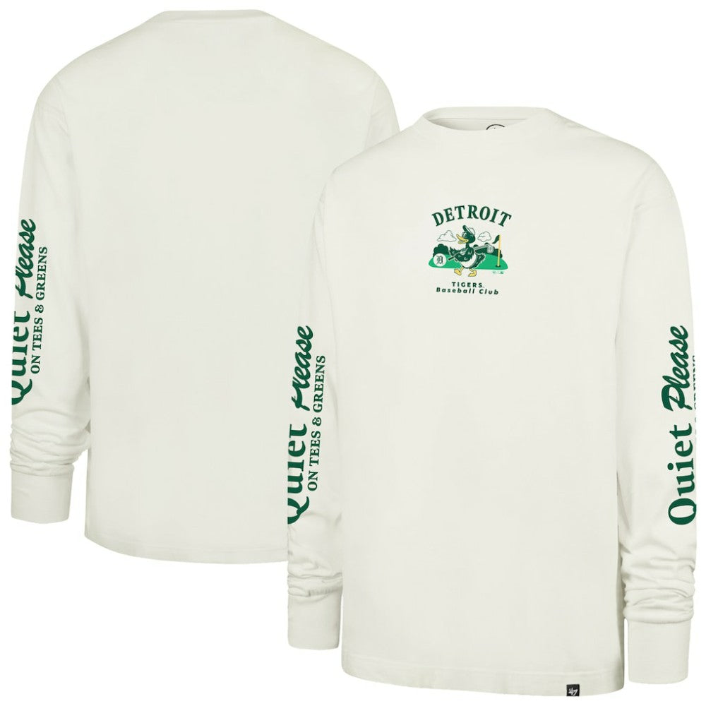 Detroit Tigers '47 Quiet Please Foundation Long Sleeve T-Shirt - Cream T-shirts