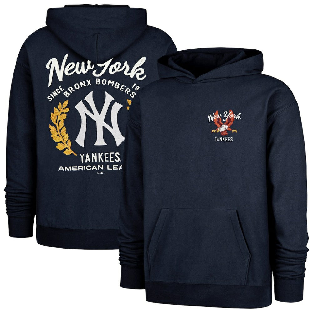 New York Yankees '47 Souvenir Laurels Foundation Hoodie - Navy Hoodies