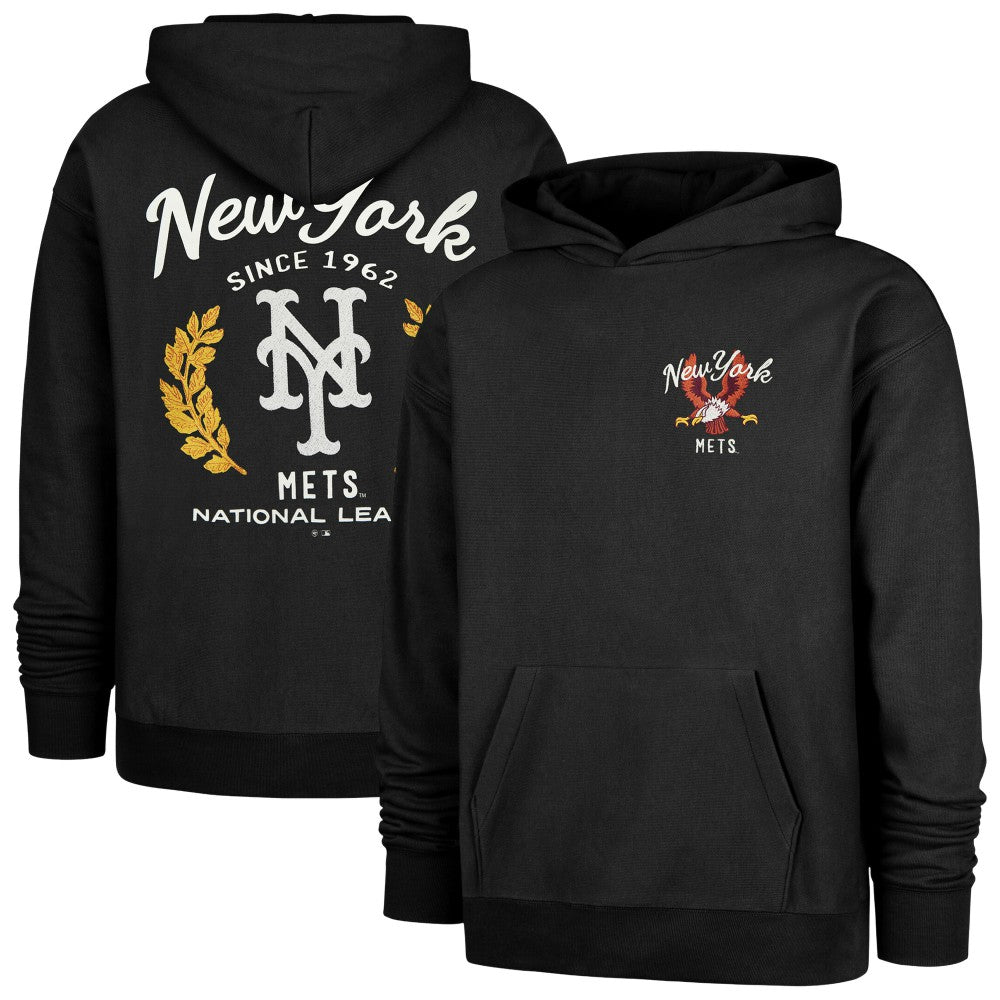 New York Mets '47 Souvenir Laurels Foundation Hoodie - Black Hoodies