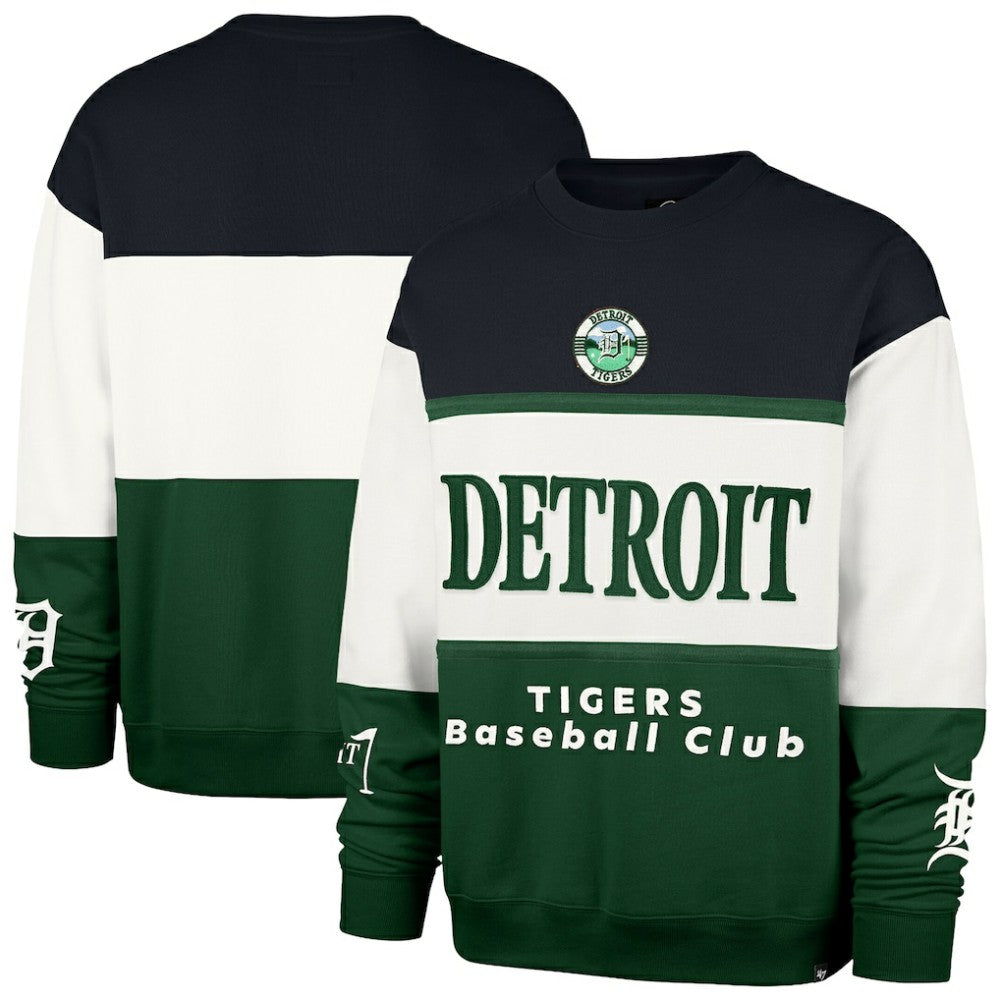 Detroit Tigers '47 Tee Up Maximalist Fleece Sweatshirt - Green Sweatshirts