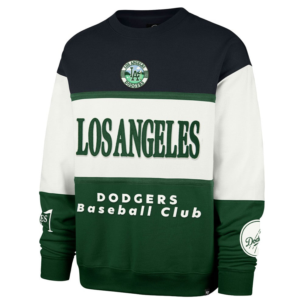 Los Angeles Dodgers '47 Tee Up Maximalist Fleece Sweatshirt - Green Sweatshirts