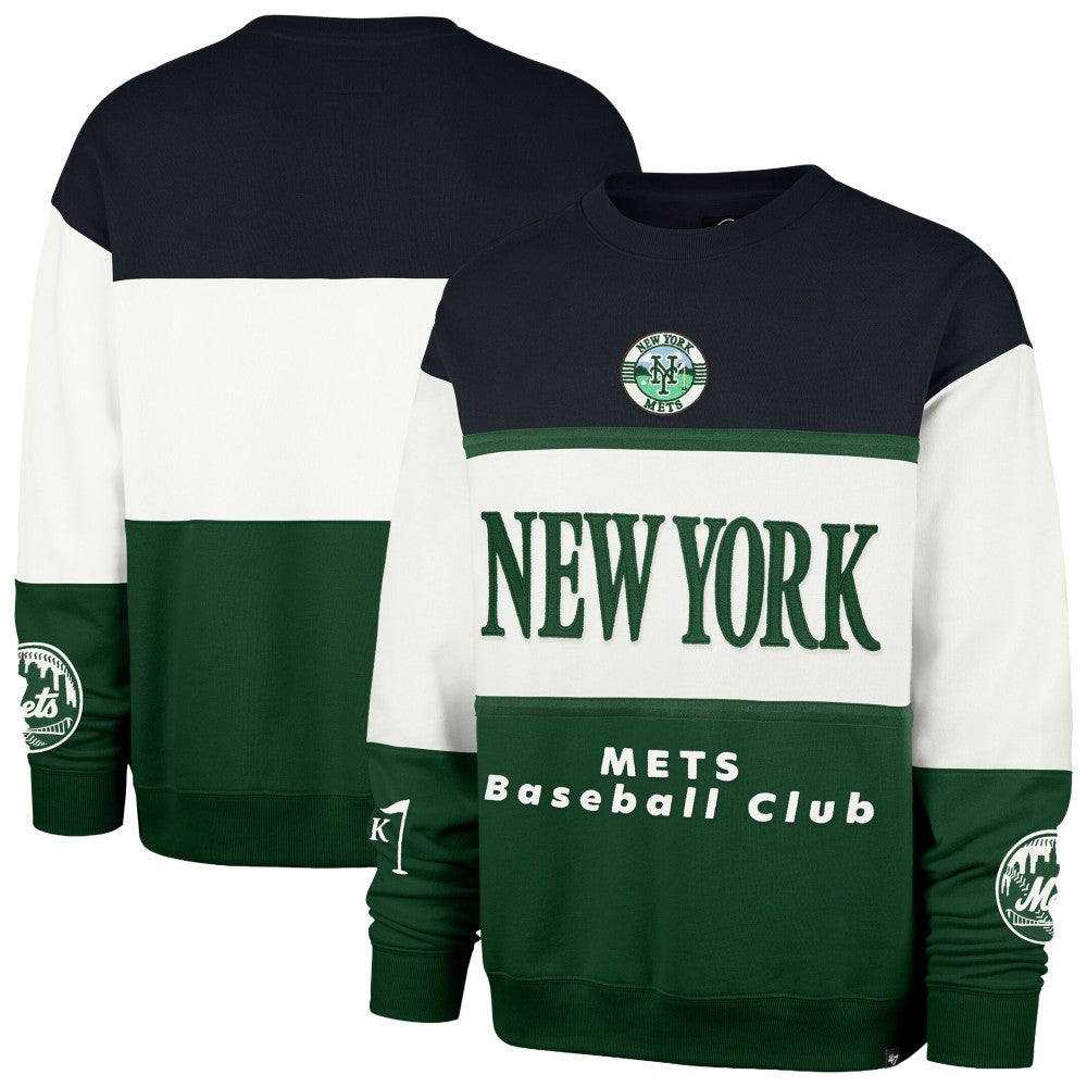 New York Mets '47 Tee Up Maximalist Fleece Sweatshirt - Green Sweatshirts