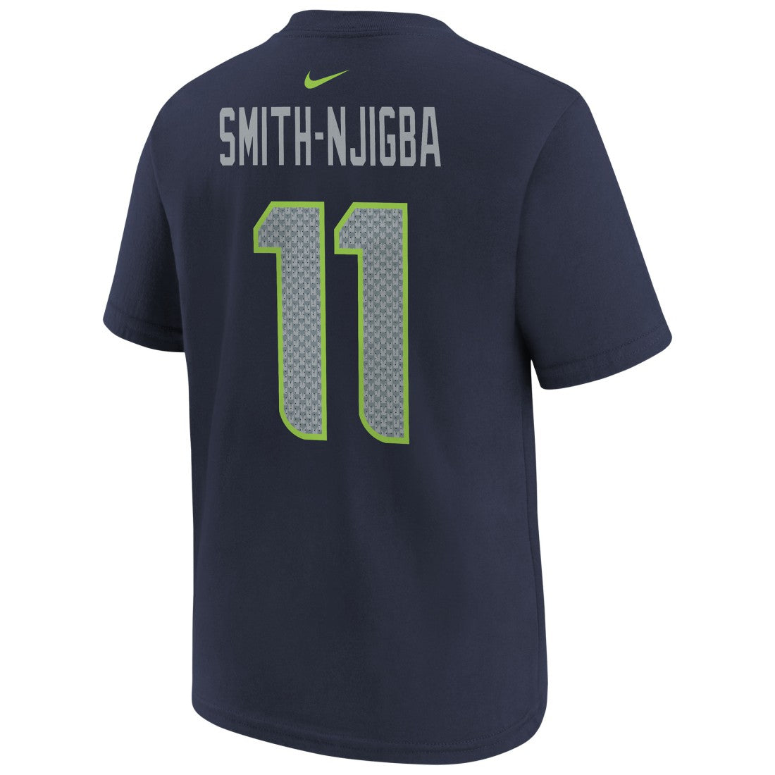 Jaxon Smith-Njigba Seattle Seahawks Youth Super Bowl LX Patch Name & Number T-Shirt College Navy