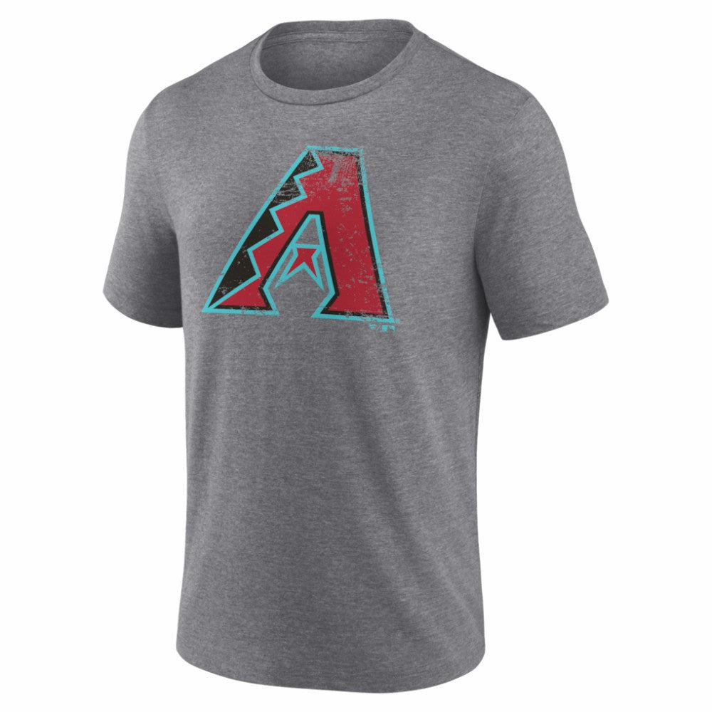 Arizona Diamondbacks Heritage Personalized Any Name & Number Tri-Blend T-Shirt - Gray T-shirts