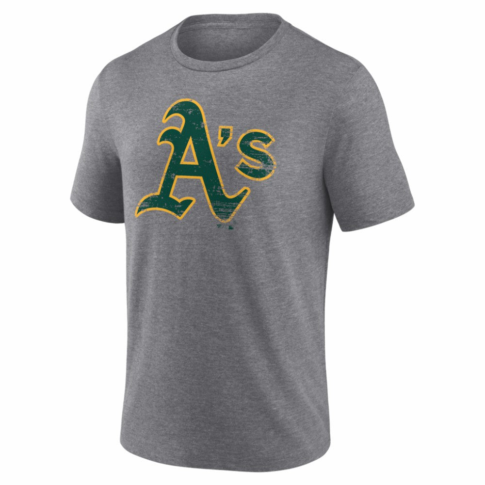 Athletics Heritage Personalized Any Name & Number Tri-Blend T-Shirt - Gray T-shirts