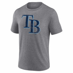 Tampa Bay Rays Heritage Personalized Any Name & Number Tri-Blend T-Shirt - Gray T-shirts