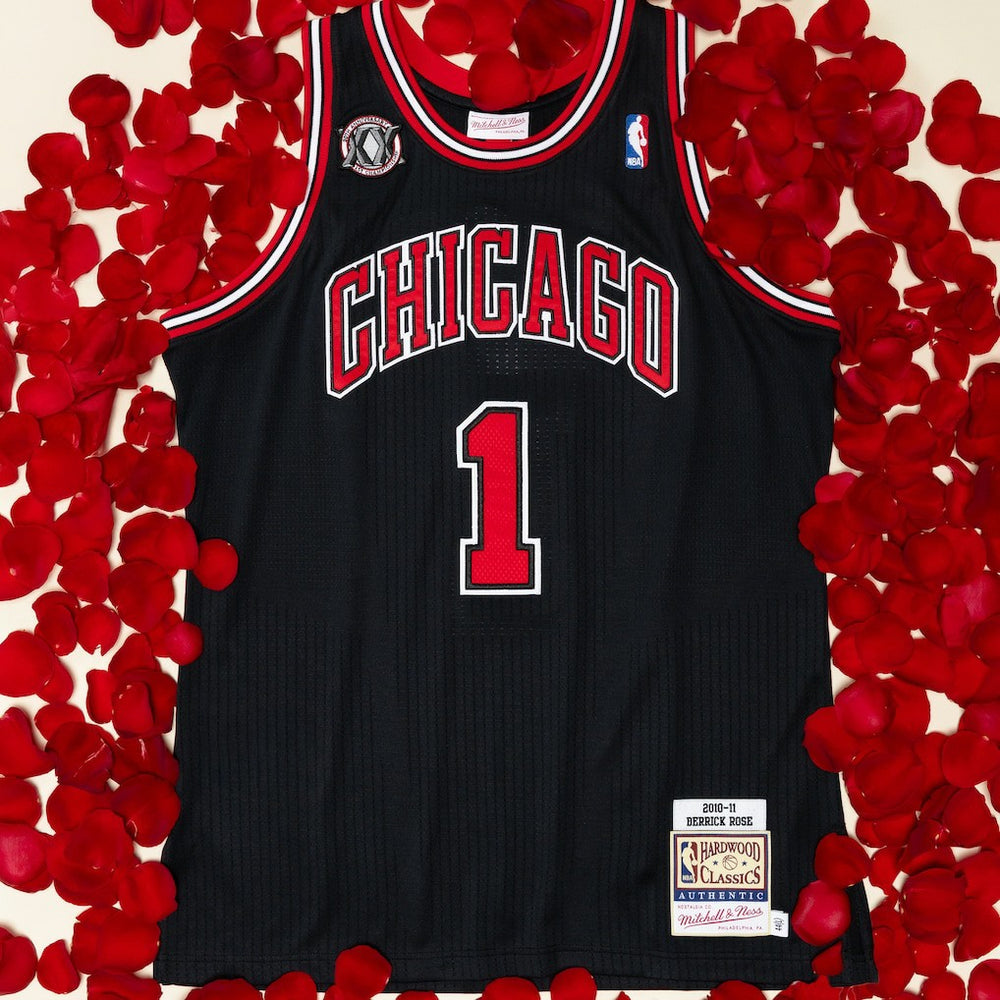 Derrick Rose Chicago Bulls 2010-11 Authentic Jersey Black