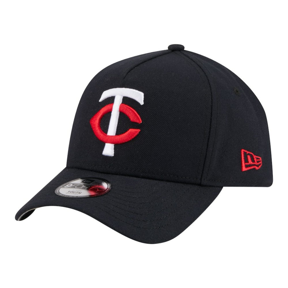 Minnesota Twins New Era Youth 9FORTY A-Frame Adjustable Hat - Navy Hats