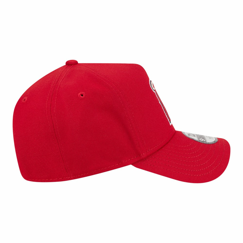Los Angeles Angels New Era Youth 9FORTY A-Frame Adjustable Hat - Red Hats