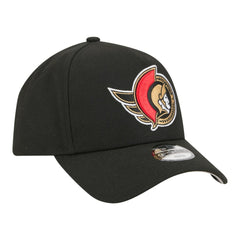 NHL Ottawa Senators New Era Youth 9FORTY A-Frame Adjustable Hat - Black