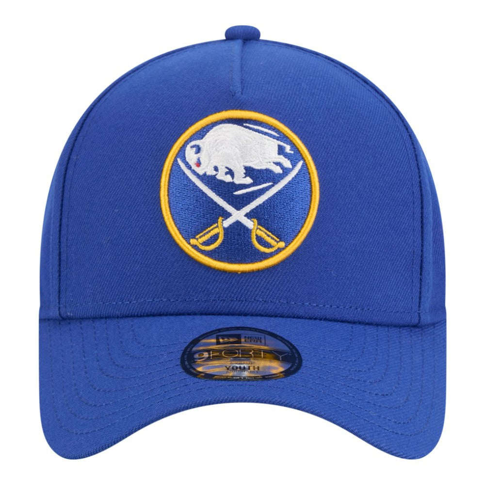 NHL Buffalo Sabres New Era Youth 9FORTY A-Frame Adjustable Hat - Royal