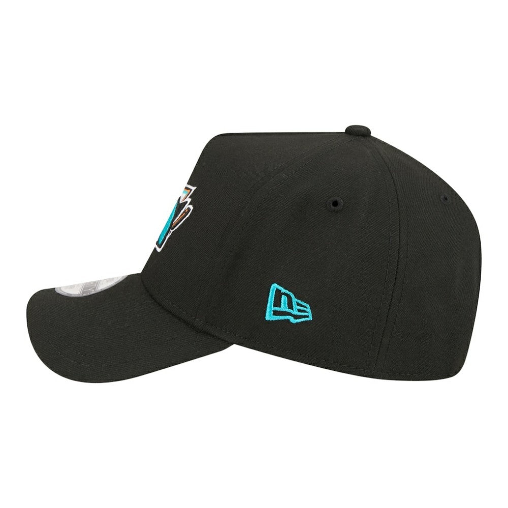 NHL San Jose Sharks New Era Youth 9FORTY A-Frame Adjustable Hat - Black