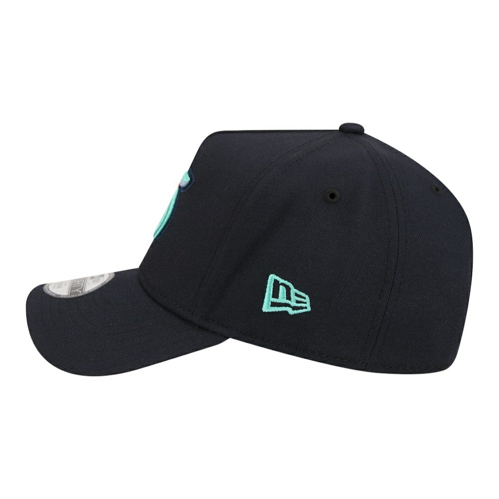 NHL Seattle Kraken New Era Youth 9FORTY A-Frame Adjustable Hat - Deep Sea Blue