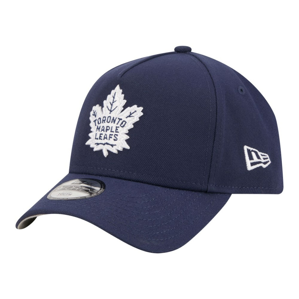 NHL Toronto Maple Leafs New Era Youth 9FORTY A-Frame Adjustable Hat - Blue