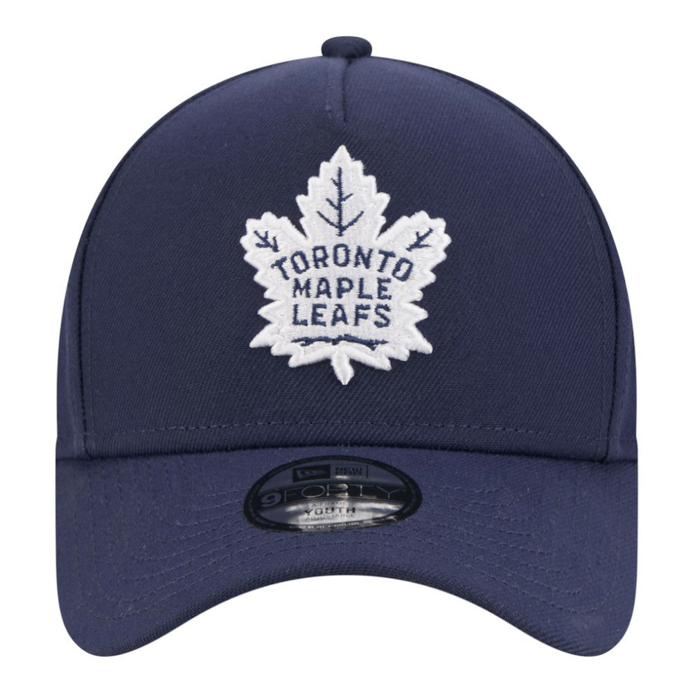 NHL Toronto Maple Leafs New Era Youth 9FORTY A-Frame Adjustable Hat - Blue