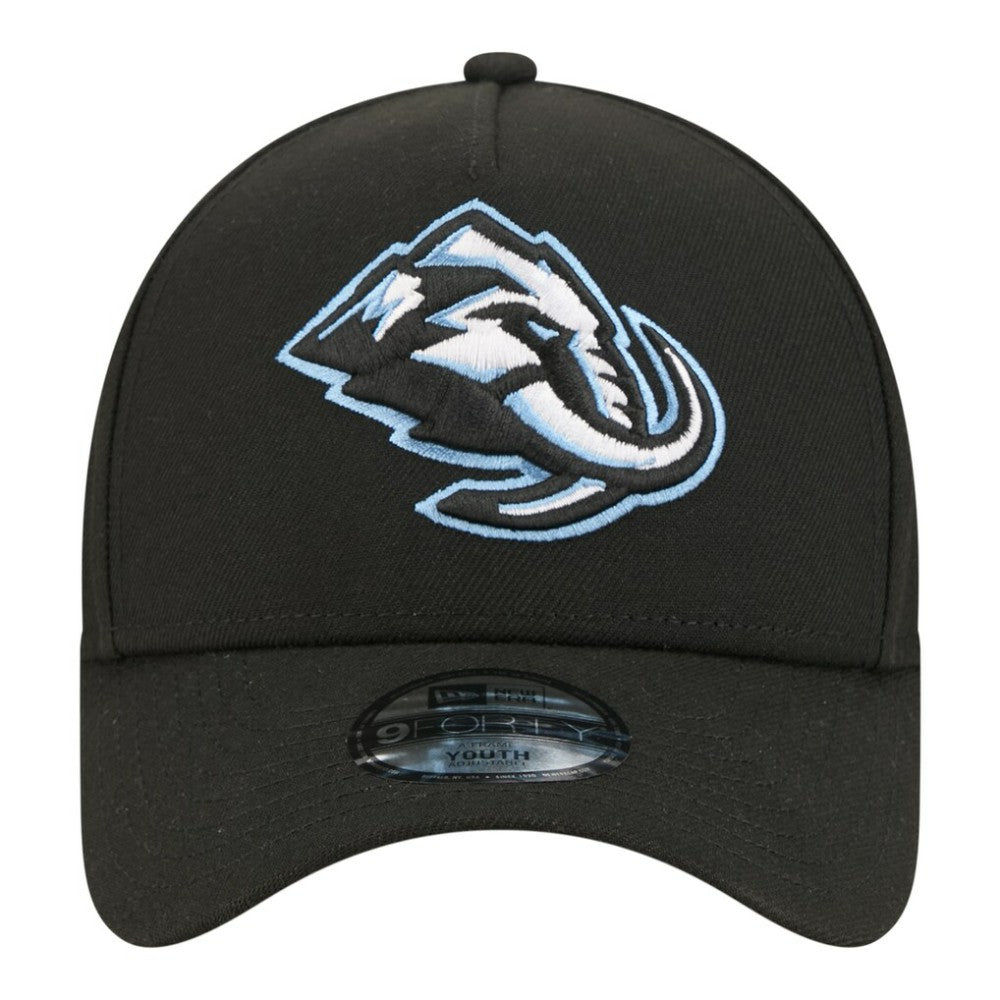 NHL Utah Mammoth New Era Youth 9FORTY A-Frame Adjustable Hat - Black
