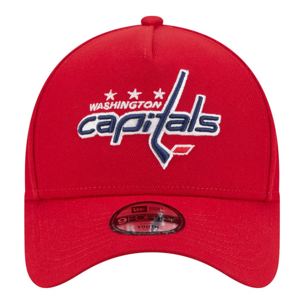 NHL Washington Capitals New Era Youth 9FORTY A-Frame Adjustable Hat - Red