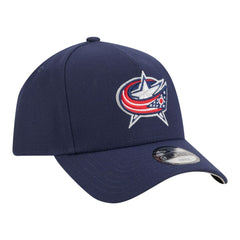 NHL Columbus Blue Jackets New Era Youth 9FORTY A-Frame Adjustable Hat - Navy