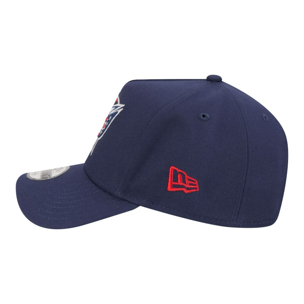 NHL Columbus Blue Jackets New Era Youth 9FORTY A-Frame Adjustable Hat - Navy
