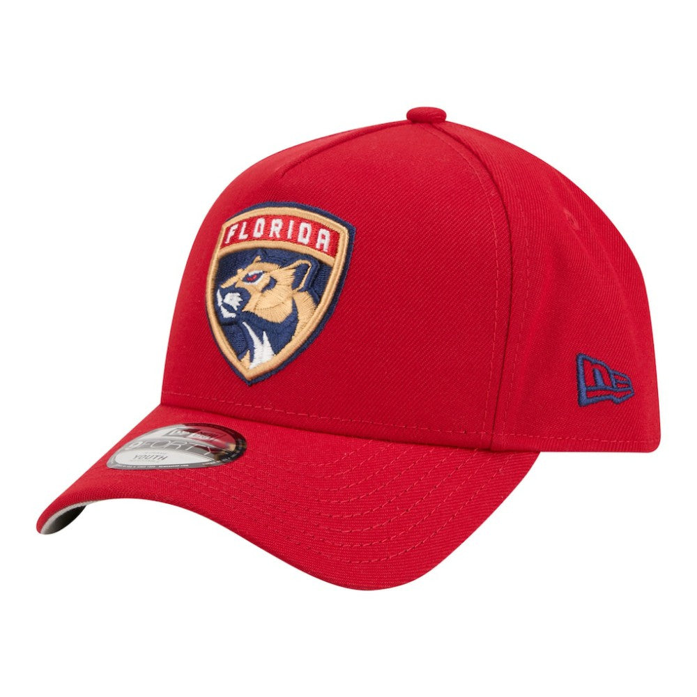 NHL Florida Panthers New Era Youth 9FORTY A-Frame Adjustable Hat - Red