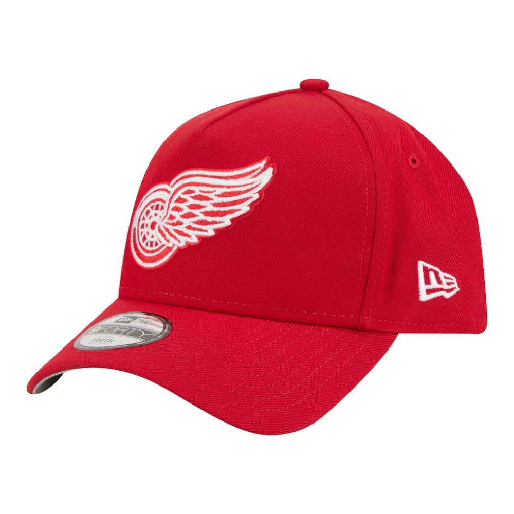 NHL Detroit Red Wings New Era Youth 9FORTY A-Frame Adjustable Hat - Red