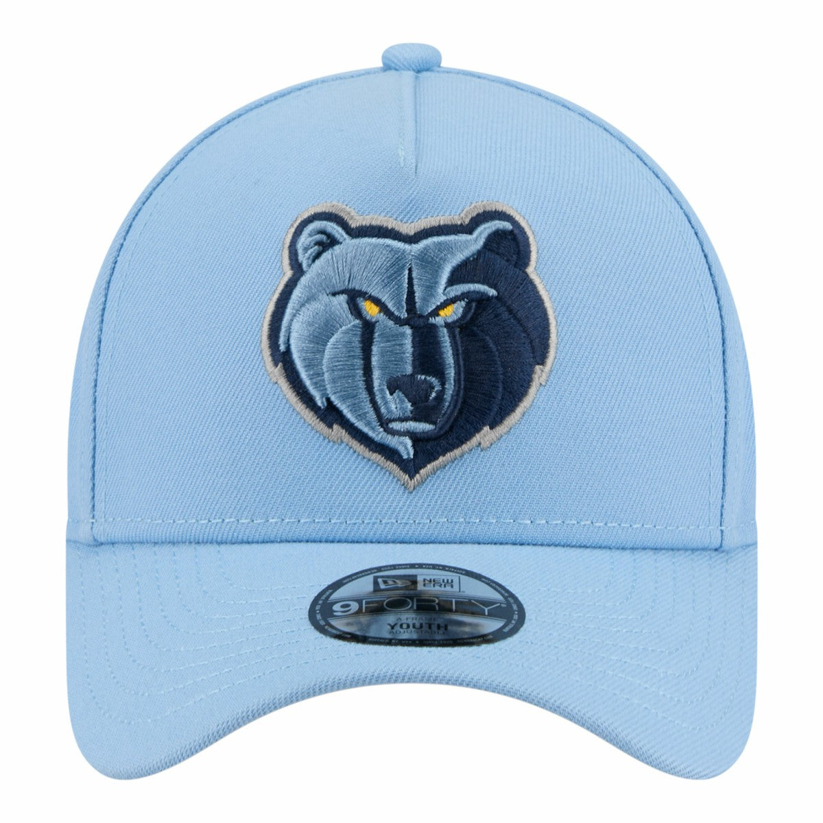 Memphis Grizzlies Youth 9FORTY A-Frame Adjustable Hat Light Blue