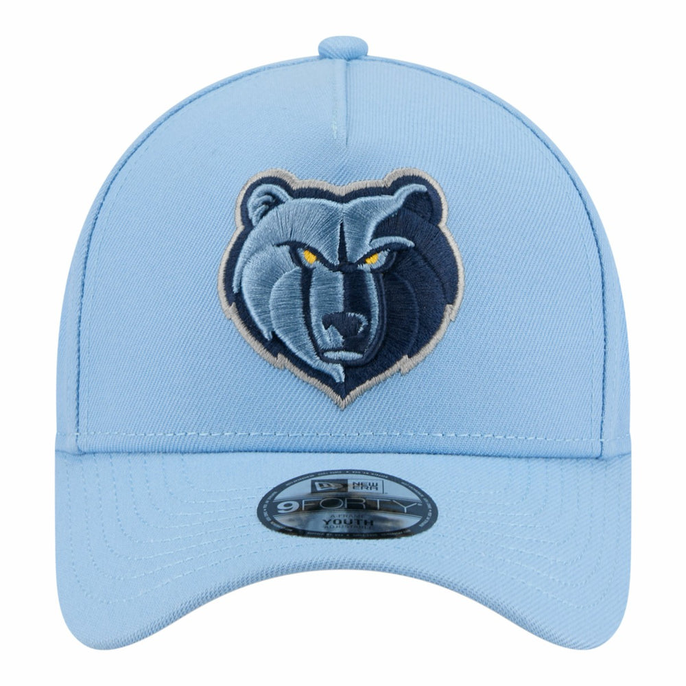 Memphis Grizzlies Youth 9FORTY A-Frame Adjustable Hat Light Blue