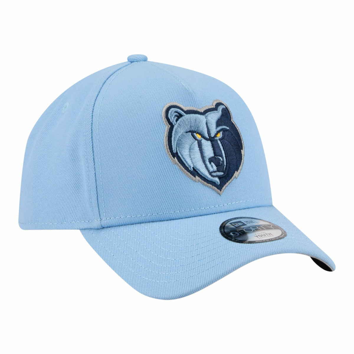 Memphis Grizzlies Youth 9FORTY A-Frame Adjustable Hat Light Blue