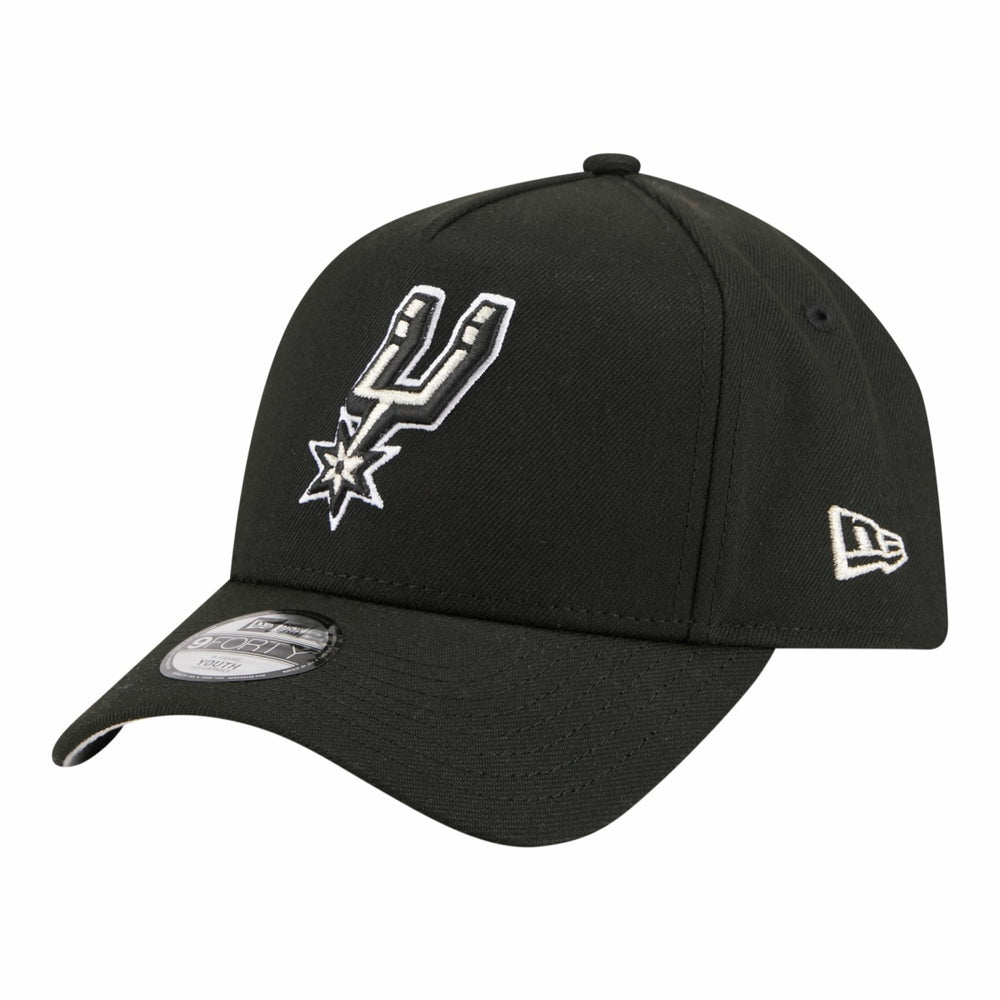 San Antonio Spurs Youth 9FORTY A-Frame Adjustable Hat Black