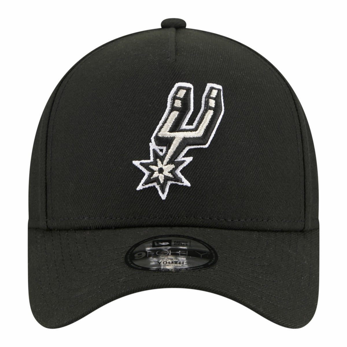 San Antonio Spurs Youth 9FORTY A-Frame Adjustable Hat Black