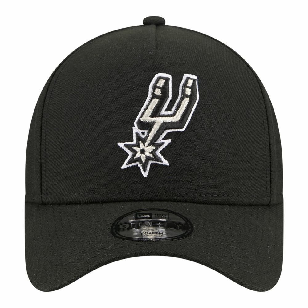 San Antonio Spurs Youth 9FORTY A-Frame Adjustable Hat Black