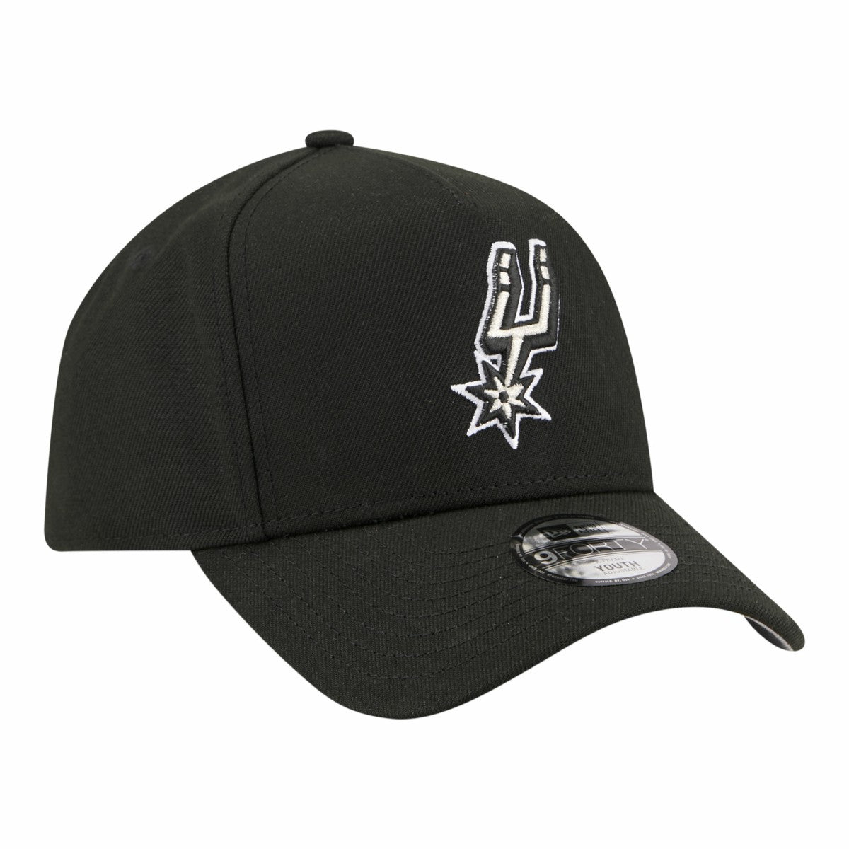 San Antonio Spurs Youth 9FORTY A-Frame Adjustable Hat Black