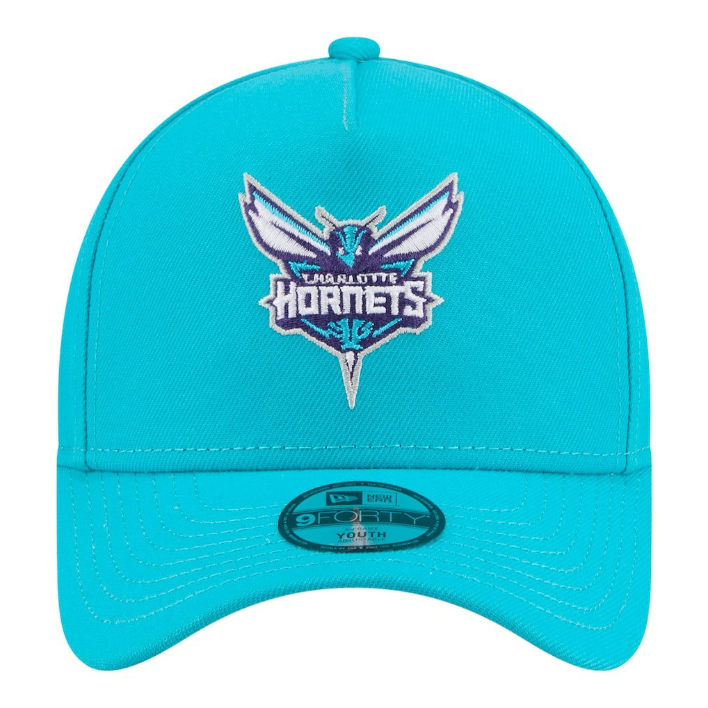 Charlotte Hornets Youth 9FORTY A-Frame Adjustable Hat Teal