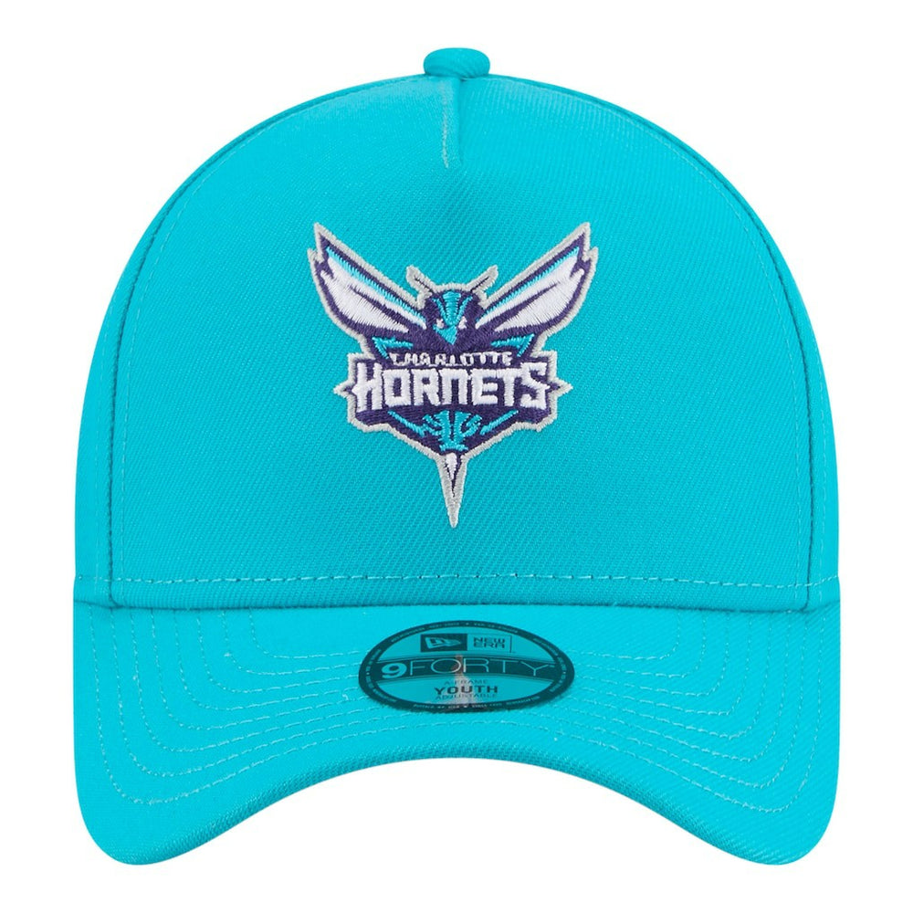 Charlotte Hornets Youth 9FORTY A-Frame Adjustable Hat Teal