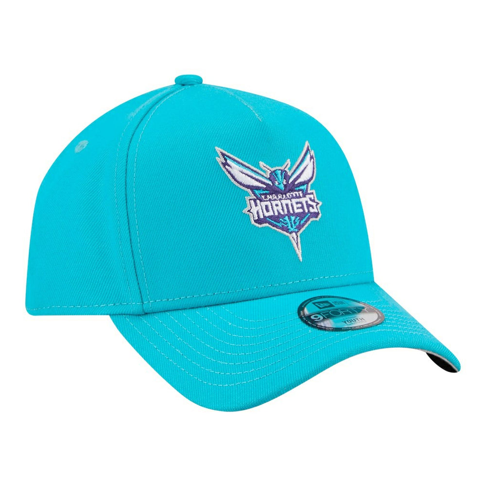 Charlotte Hornets Youth 9FORTY A-Frame Adjustable Hat Teal