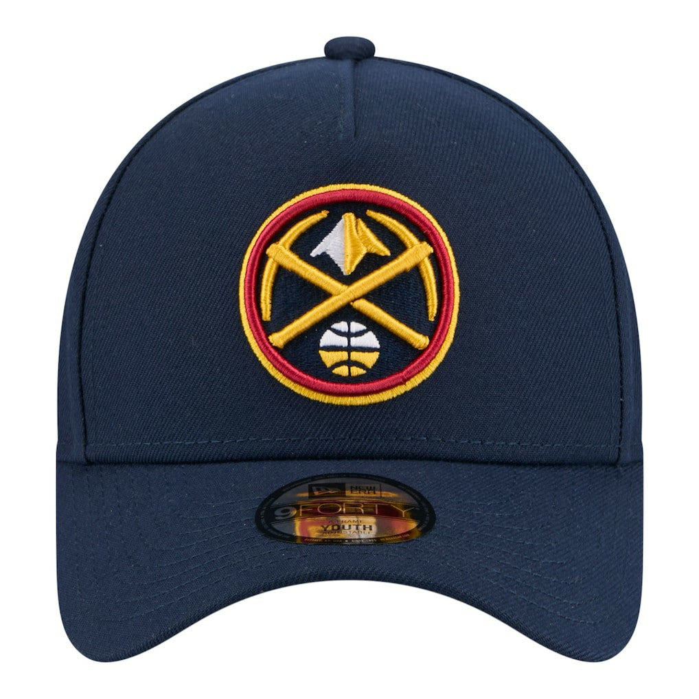 Denver Nuggets Youth 9FORTY A-Frame Adjustable Hat Navy
