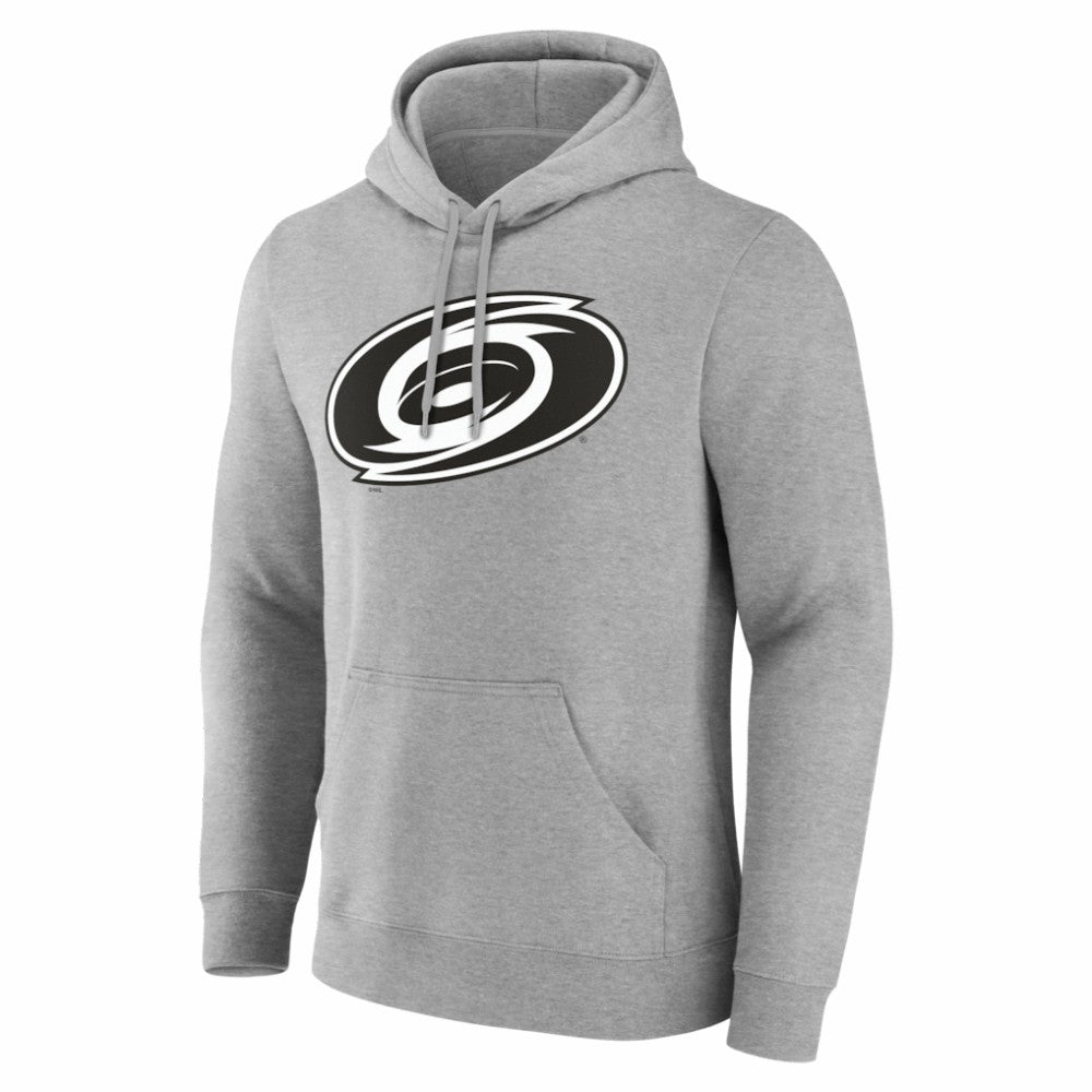 NHL,Custom Carolina Hurricanes Big & Tall Personalized Name & Number Monochrome Pullover Hoodie - Gray