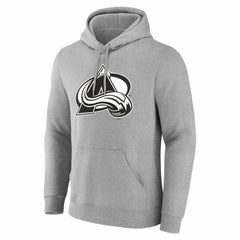 NHL,Custom Colorado Avalanche Big & Tall Personalized Name & Number Monochrome Pullover Hoodie - Gray