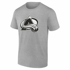 NHL,Custom Colorado Avalanche Big & Tall Personalized Name & Number Monochrome T-Shirt - Gray